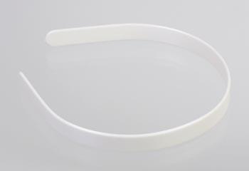 Hårbøjle hvid 15 mm plast til dekoration 5 stk