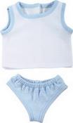Götz dukketøj undertøj blå 33- 46-50 cm