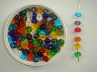 Glasperle transparant mix 4/0 1 kg