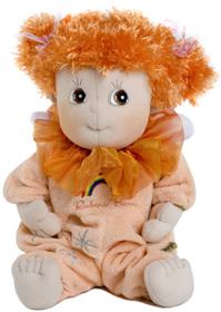 Rubens Barn Dukke Rainbow orange 34 cm - Rigtig sød og dejlig blød.