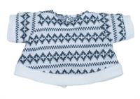Strikket sweater til Rubens Barn Kids dukker
