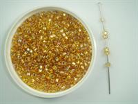 Glasperle metalicline guld 8/0 100 g