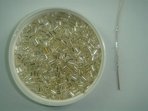 Micro rørperle sølv 100 g