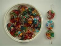Millefiori oval mix 100 stk 