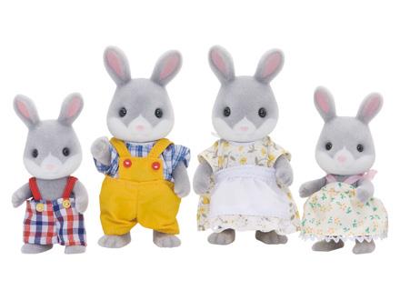 Sylvanian Families kanin familien grå