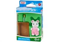 Sylvanian Families hvidmus baby seng