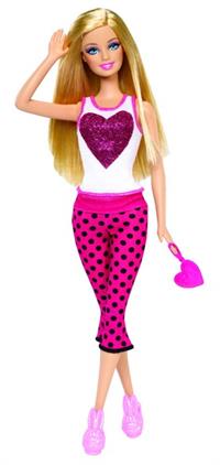 Barbie dukke pink heart tilbud