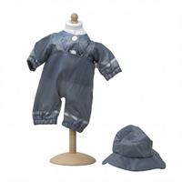 dukketøj - Regntøj grå 33-37 cm