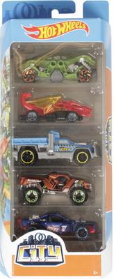 Hot Wheels biler City 5 stk.