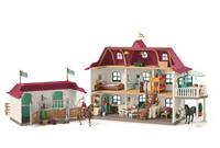 Schleich stor hestegård, beboelse+ stald