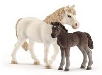 Schleich Pony hoppe og føl