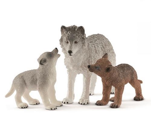 Schleich ulvemor med 2 unger