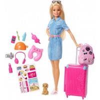 Barbie dukke med kuffert