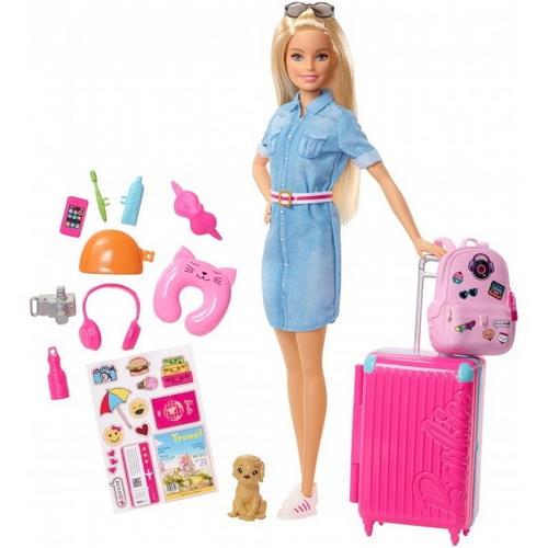 Barbie dukke travel med kuffert