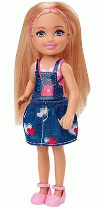 Barbie Chelsea dukke med blåt skørt