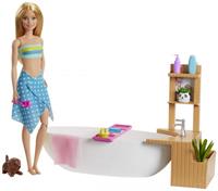 Barbie dukke med badekar