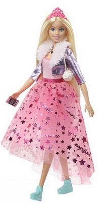 Barbie dukke Prinsesse m mobil telefon og hund