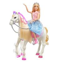 Barbie prinsesse m lysende hest