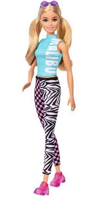 Barbie dukke med Malibu top og leggins