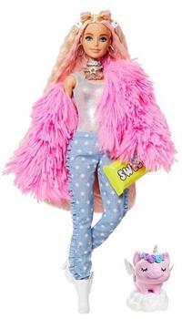 Barbie dukke Fluffy pink jakke