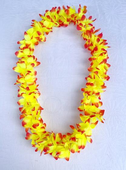 Hawaii krans gul 60 cm