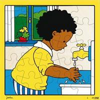 Rolf puslespil Dreng vasker hænder 16 brik