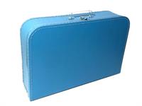 Papkuffert blå lys 45 cm