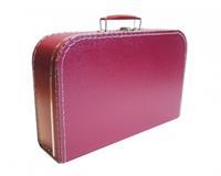 Papkuffert Bordeaux rød 45 cm.