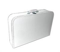 Papkuffert hvid 45 cm