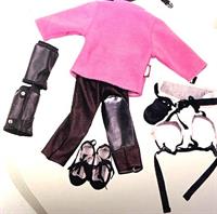 Götz dukketøj ridesæt med, sko og tilbehør str. 46-50 cm