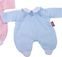 Götz tøj babydragt stribet blå 48 cm 