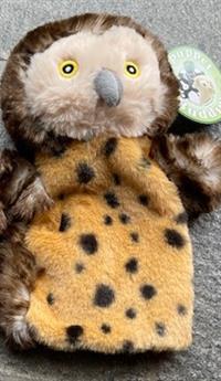 Hånddukke sød ugle. Dejlig blød.