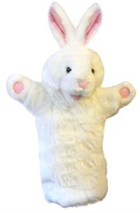 Hånddukke Kanin hvid