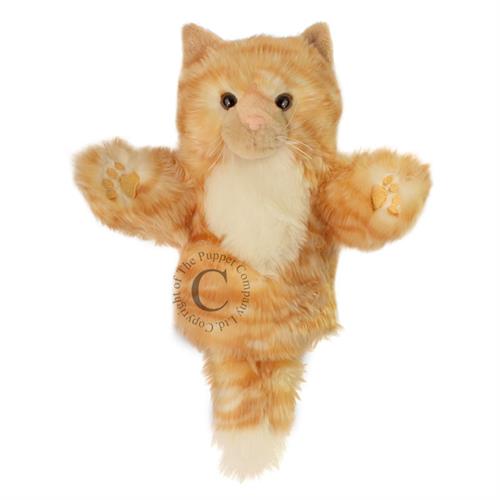 PUPPET hånddukke Kat Gylden med hale 25 cm