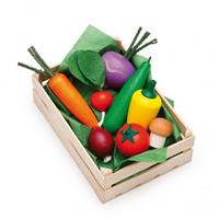 Erzi sortiment grøntsager i trækasse