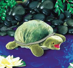 Folkmanis hånddukke skildpadde lille
