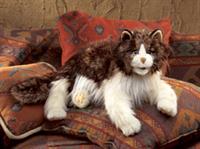 Folkmanis hånddukke Ragdoll kat