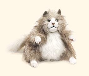 Folkmanis hånddukke Fluffy kat