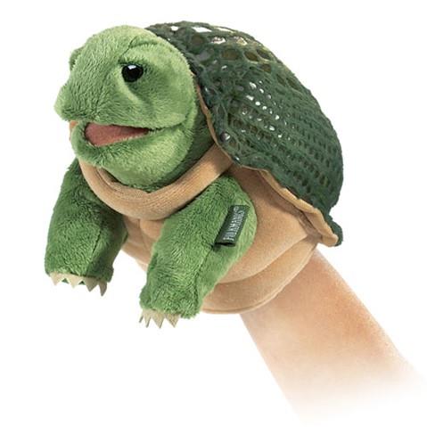 Folkmanis hånddukke lille skildpadde