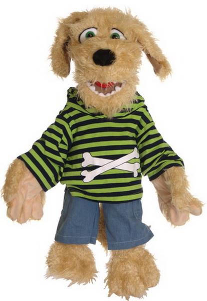 Psykologisk sjæl At accelerere Living Puppets Bosse hund 65 cm.