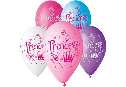 Balloner med Princess Crown10 stk