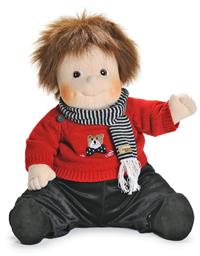 Rubens Barn Emil 50 cm i Teddy tøjsæt