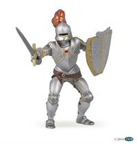Papo ridder i rustning sølv