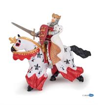 Papo ridder Kong Arthur rød på hest