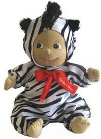 Rubens Barn Ark dukke Zebra 36 cm (KIDS DUKKE MED MØRKT KORT HÅR)