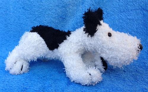 Hund tøjdyr Sparky 27 cm. - sjov lille tøjdyrs hund og dejlig blød