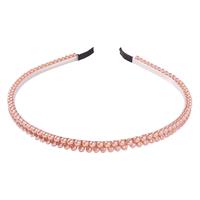 Hårbøjle med rosa perler