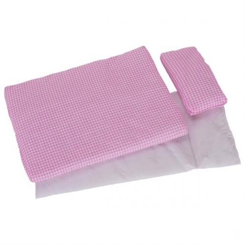 GOKI dukkesengetøj pink tern 3 dele 