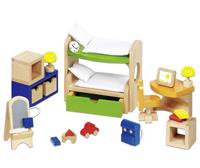 Træ dukkehusmøbler børneværelse