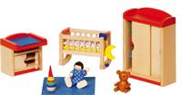 GOKI Dukkehusmøbler babyværelse